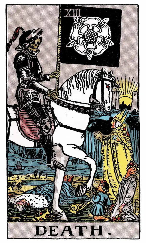 Death tarot card — Rider-Waite-Smith deck