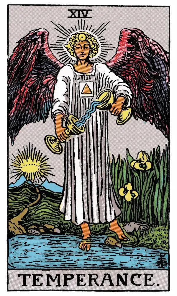 Temperance tarot card — Rider-Waite-Smith deck