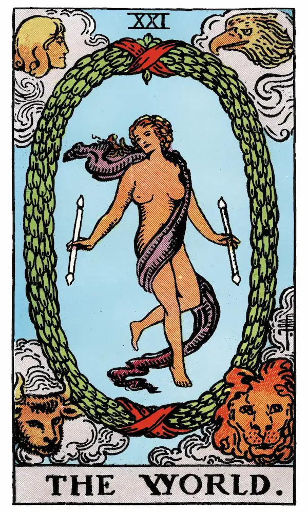 The World tarot card — Rider-Waite-Smith deck